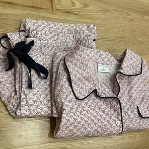 Vineyard Vines - matching pj set - navy blue and pink